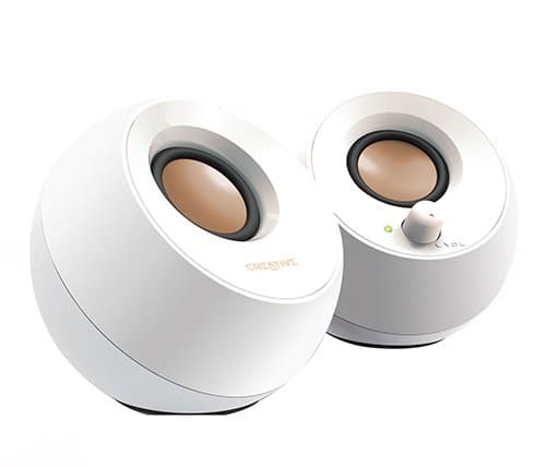 רמקולים למחשב USB powered White Creative Pebble