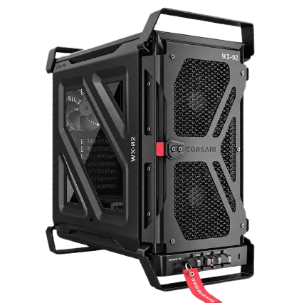 מארז שחור ידיות InfiniRail בלי מאווררים Corsair WARTH Mid Tower