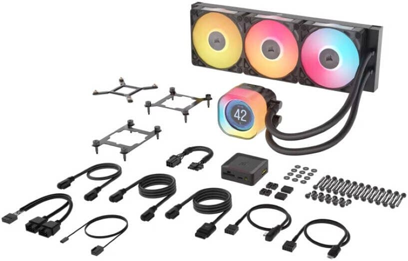 קירור נוזלי Corsair iCUE TITAN 360 RX RGB Black 360mm AIO