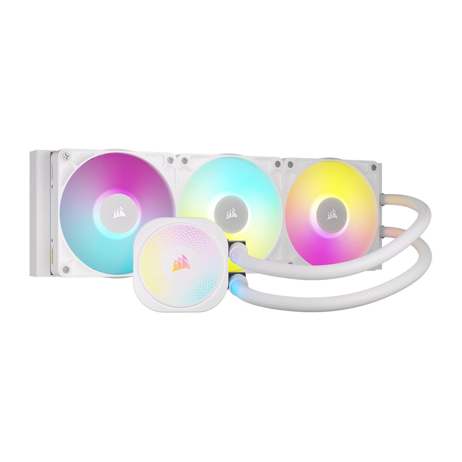 קירור נוזלי לבן Corsair iCUE TITAN 360 RX RGB White 360mm AIO