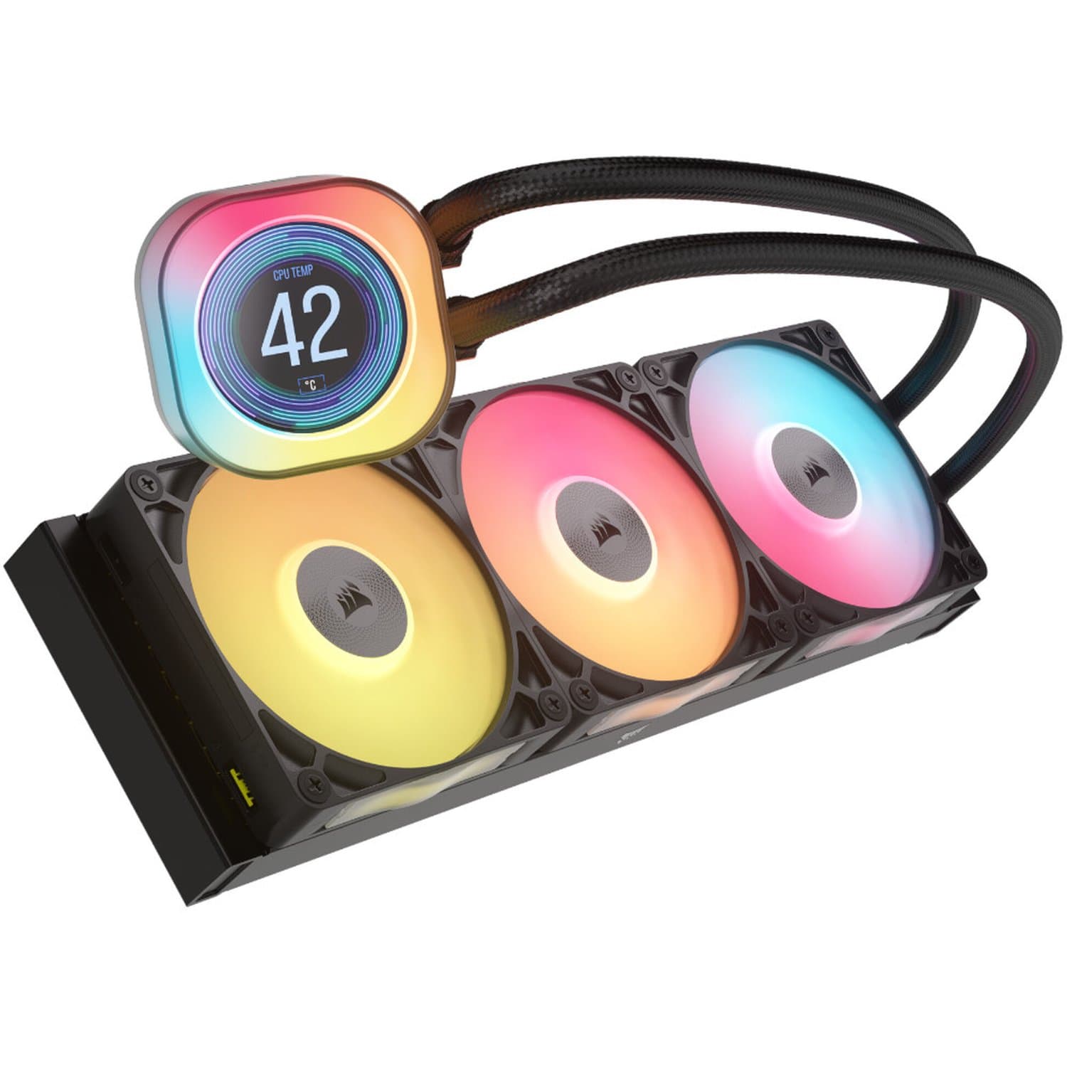 קירור נוזלי Corsair iCUE TITAN 360 RX LCD Black 360mm AIO