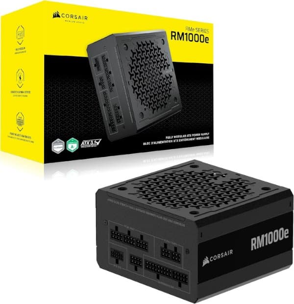 ספק כוח Corsair RM1000e Fully Modular 80Plus Gold ATX PSU ATX3.1