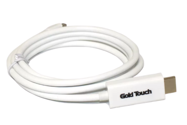 כבל 1.8 מ miniDP ל- GOLD TOUCH HDMI