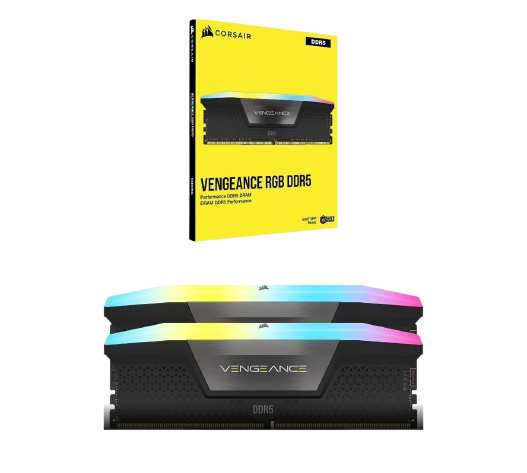 זכרון לנייח Corsair Vengeance RGB 128GB DDR5 2X64 6000MHZ C40