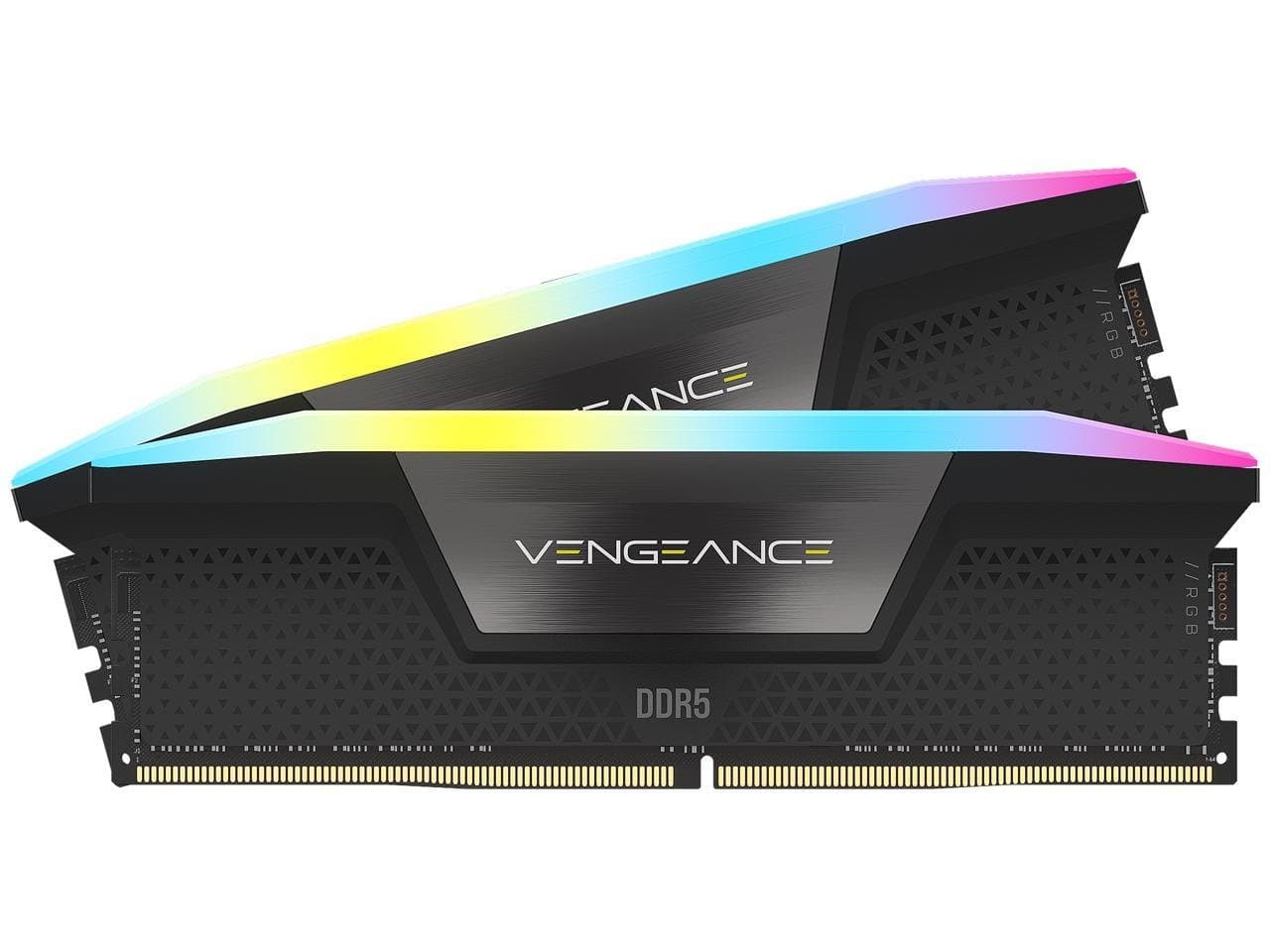זכרון לנייח CORSAIR Vengeance RGB 32GB 2x16GB DDR5 5600 C40