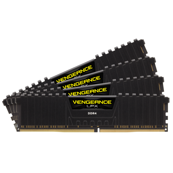זכרון לנייח Corsair VENGEANCE LPX 64GB 4X16 3200Mhz C16 INTEL XMP