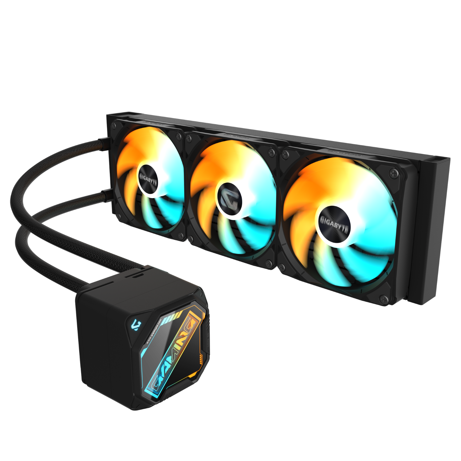 קירור נוזלי משולש Gigabyte Gaming 360 3XARGB 120MM Fan Black