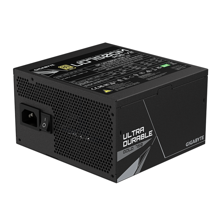ספק Gigabyte UD750GM PG5 V2 750W 80 Plus Gold PCIE 5.1 ATX 3.1