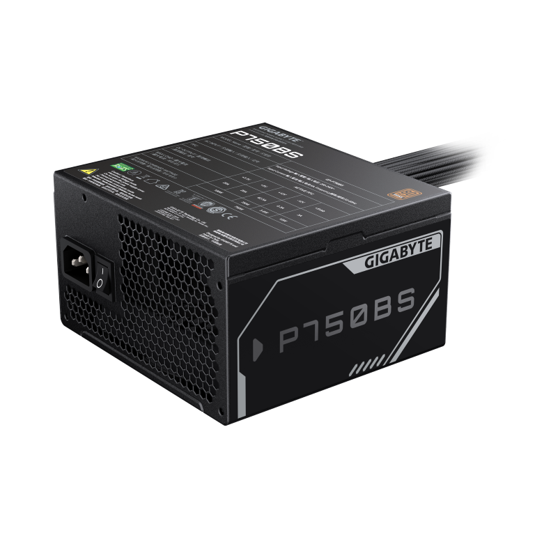 ספק כוח Gigabyte P750BS 750W 80 Plus Bronze 12cm silent fan
