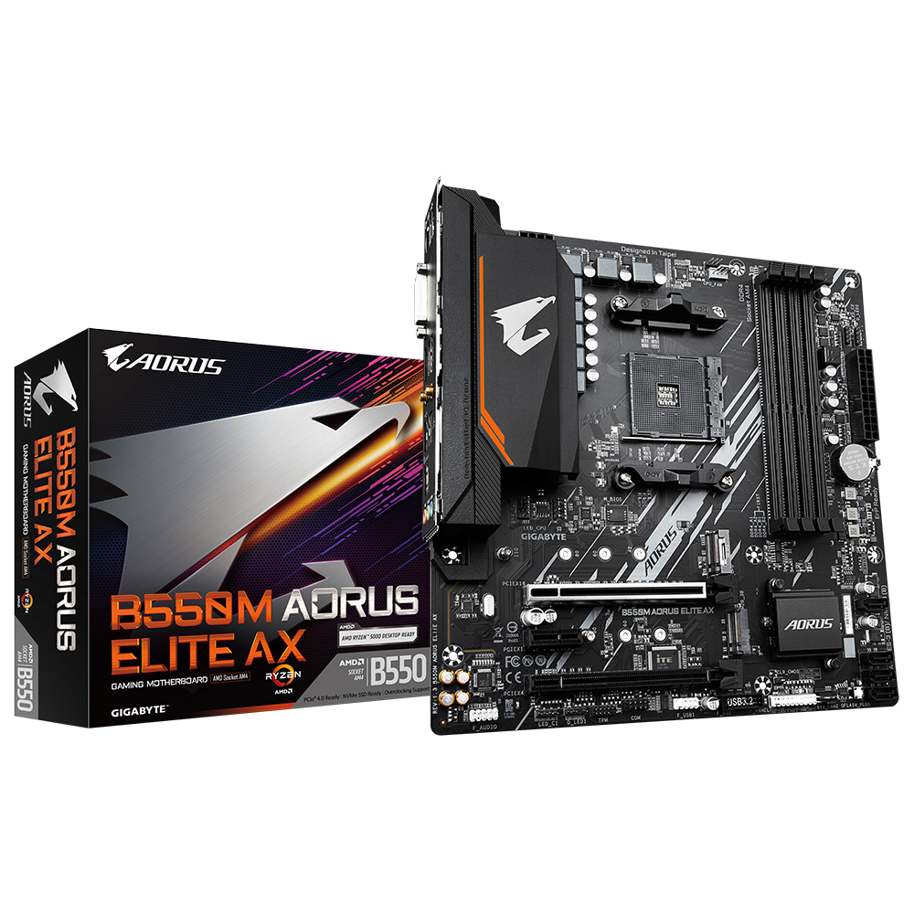 לוח אם למעבדי AMD AM4 Gigabyte B550M AORUS ELITE REV1.3