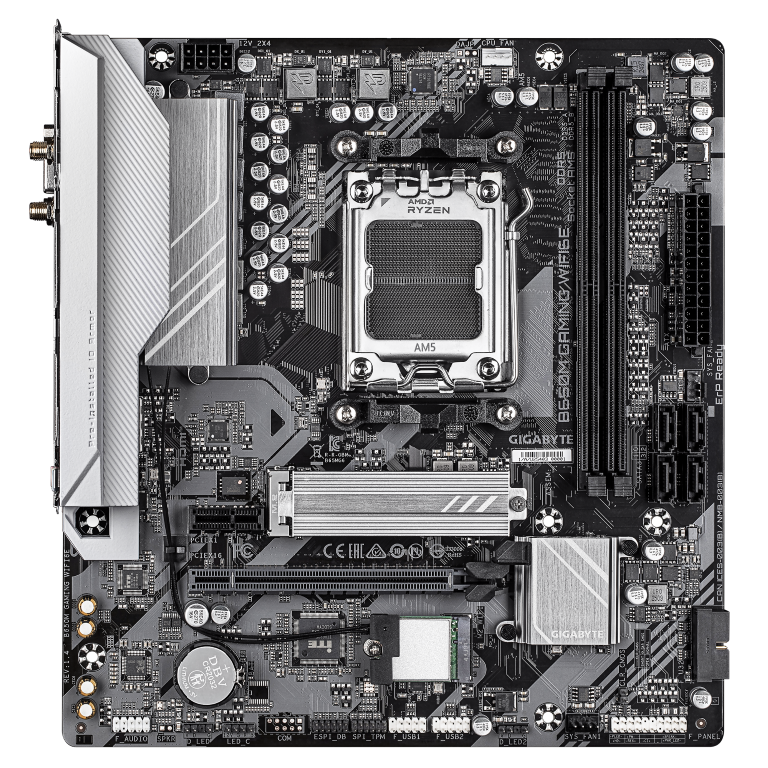 לוח אם Gigabyte B650M Gaming WIFI 6E 1.4 AM5 DDR5 Micro-ATX