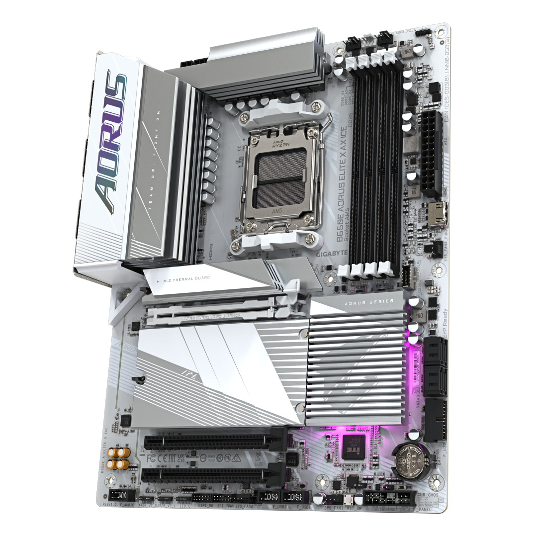 לוח אם Gigabyte B650E A ELITE X AX ICE ATX AM5 DDR5 WIFI BT White