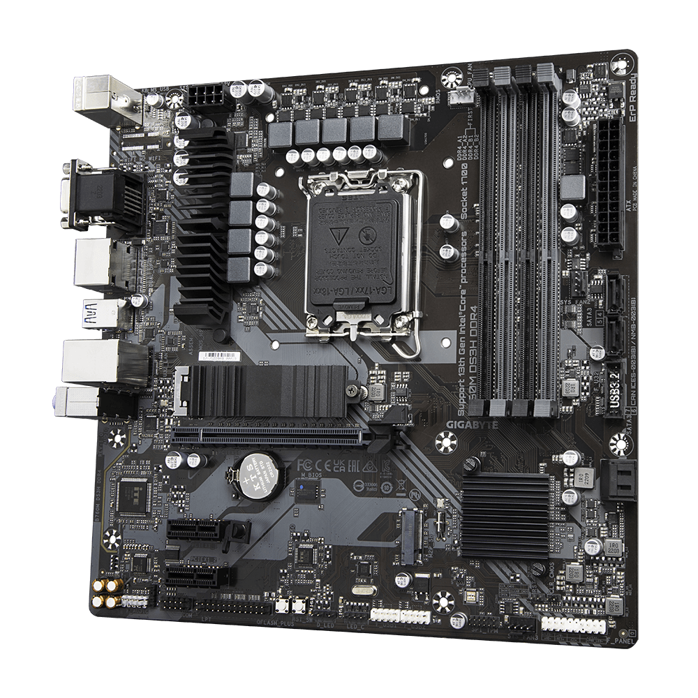 לוח Gigabyte B760M DS3H DDR4 LGA1700 MultiviewX4 Micro-Atx