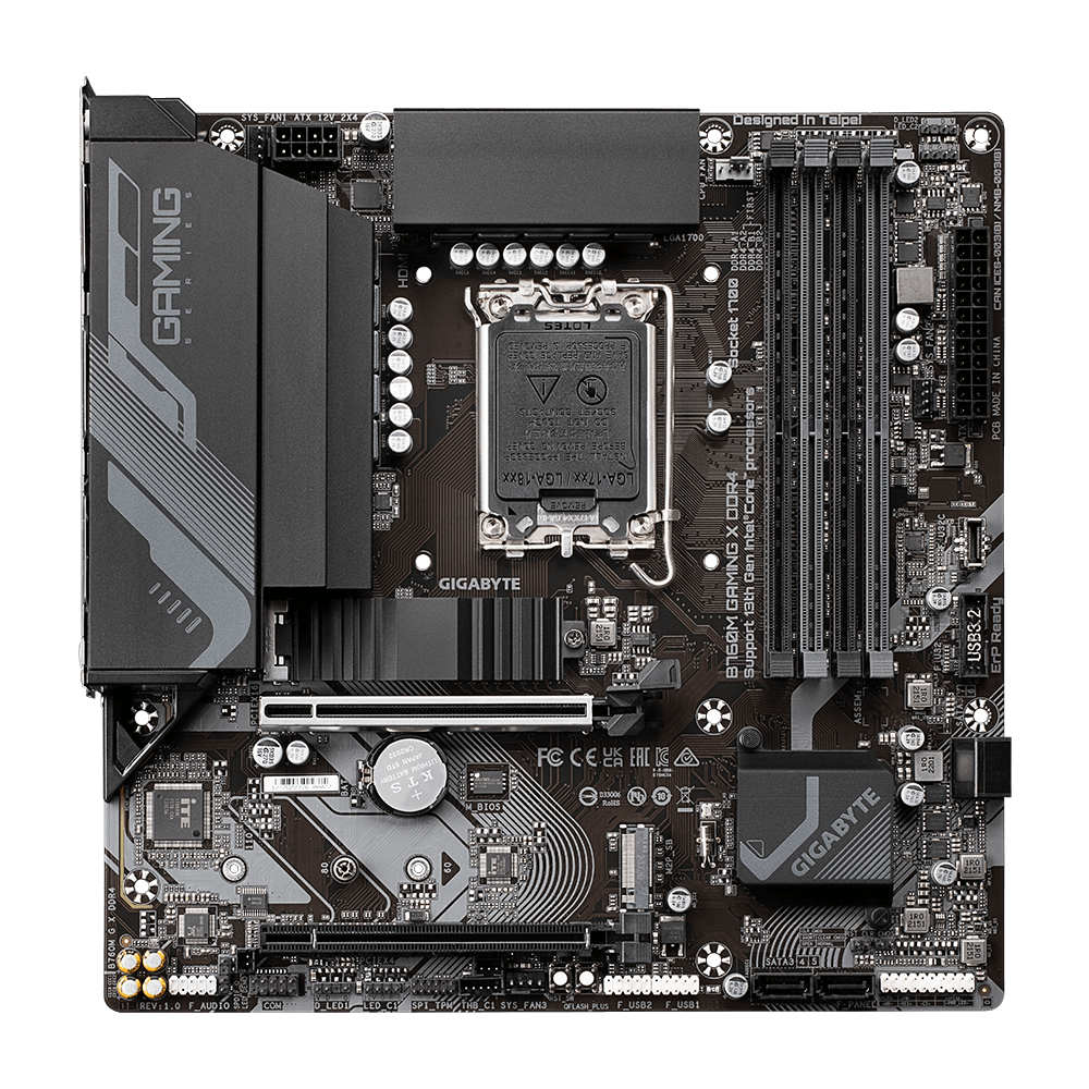 לוח Gigabyte B760M GAMING X DDR4 Micro-ATX LGA1700