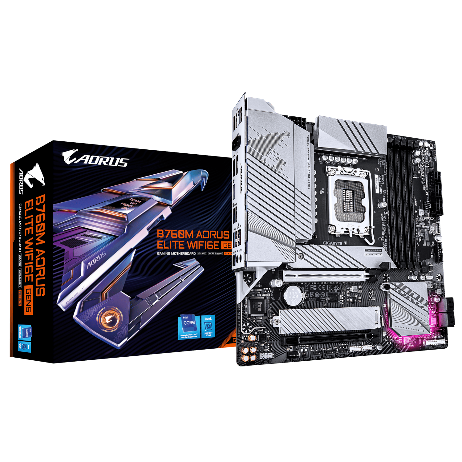 לוח Gigabyte B760M AORUS ELITE WIFI 6E GEN 5 mATX BT