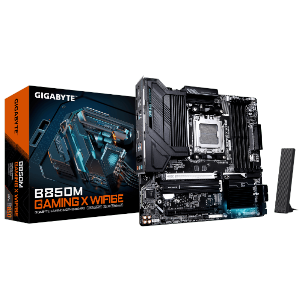 לוח אם GIGABYTE B850M GAMING X WIFI6E 1.1 M-ATX DDR5 AM5 2.5GBE