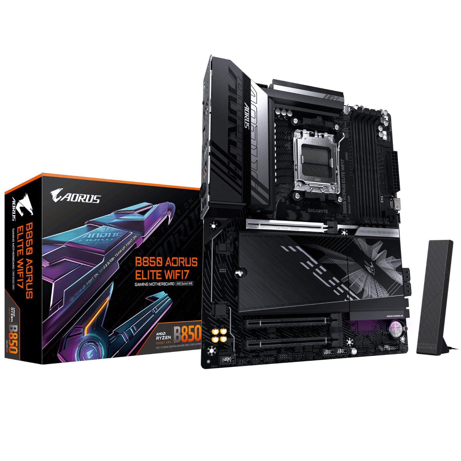 לוח אם GIGABYTE B850 AORUS ELITE WIFI7 ATX DDR5 AM5 BT 2.5GBE LAN