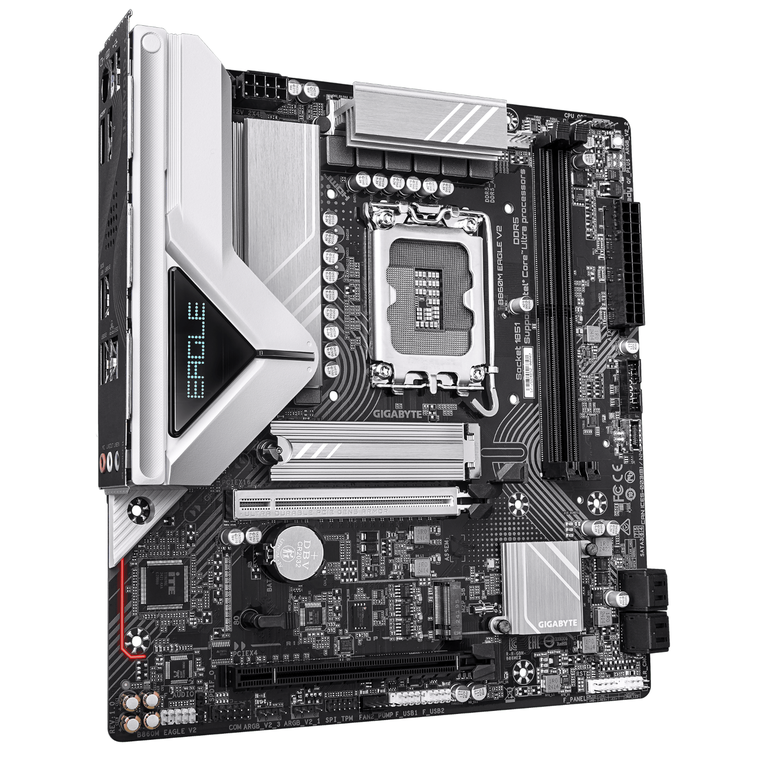 לוח למעבד דור 15 Gigabyte B860M EAGLE V2 M-ATX 2.5GB LAN