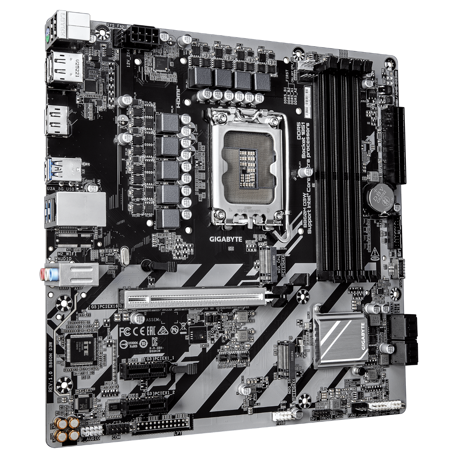 לוח Gigabyte B860M D3W DDR5 2XDP HDMI Micro-ATX PCIE5.0