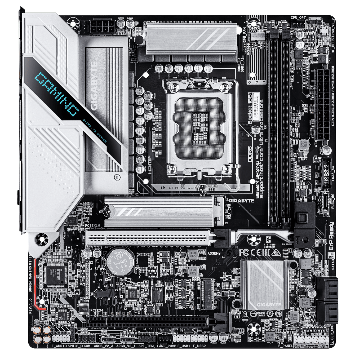 לוח אם B860M GAMING WIFI6 M-ATX DDR5 BT 2.5GBE LAN LGA1851