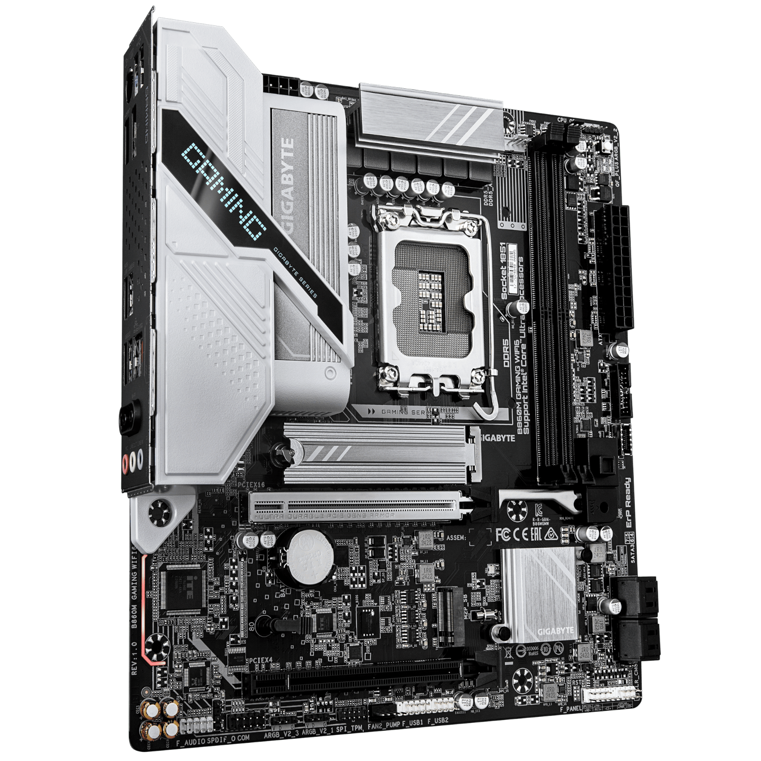לוח אם B860M GAMING WIFI6 M-ATX DDR5 BT 2.5GBE LAN LGA1851