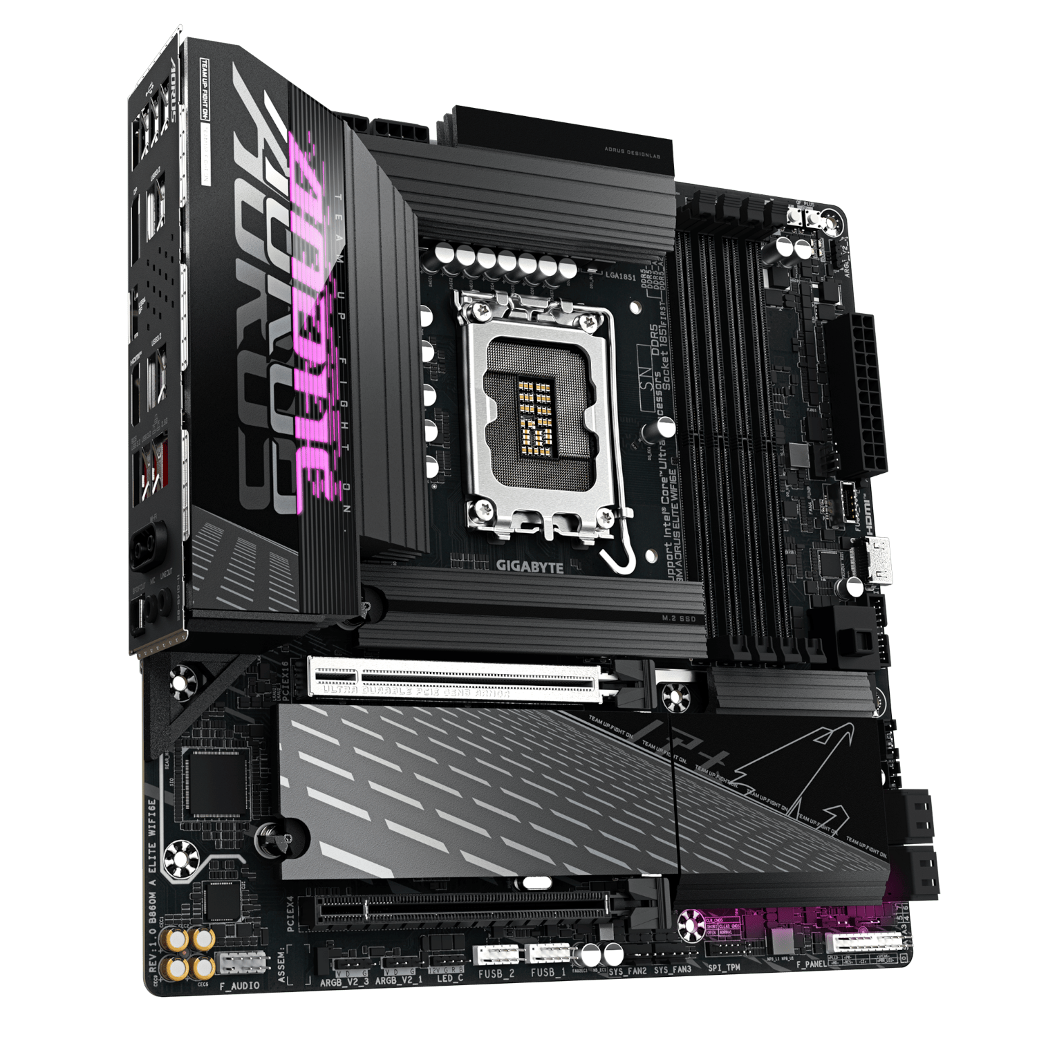 לוח למעבד דור 15 Gigabyte B860M AORUS ELITE WIFI6E ATX 2.5GB LAN