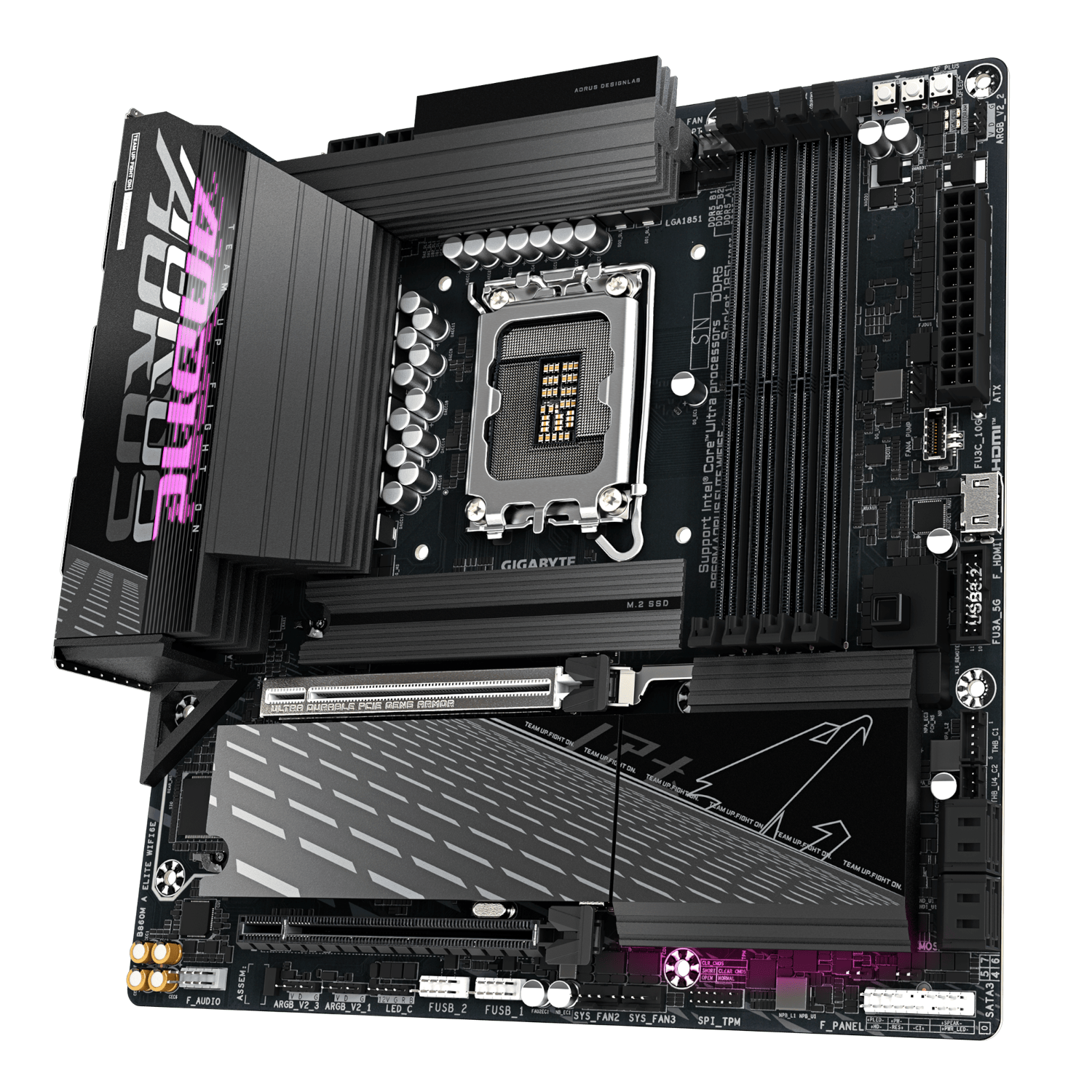 לוח למעבד דור 15 Gigabyte B860M AORUS ELITE WIFI6E ATX 2.5GB LAN