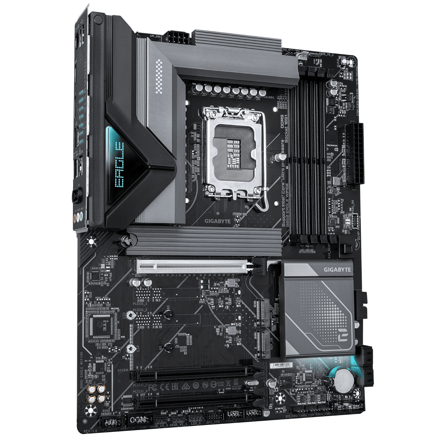 לוח למעבד דור 15 Gigabyte B860 EAGLE WIFI6E ATX 2.5GB LAN