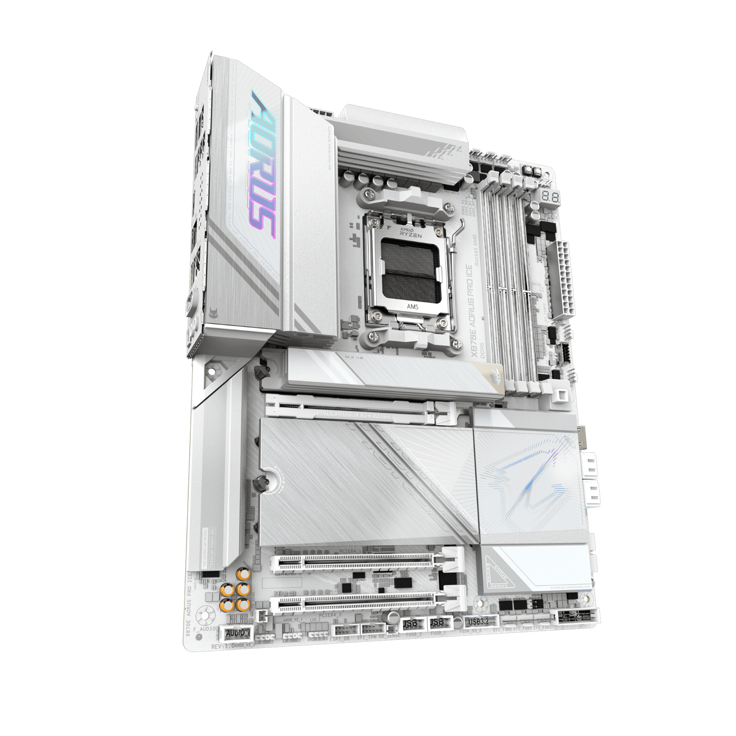 לוח אם GIGABYTE X870E AORUS PRO ICE ATX DDR5 WIFI7 AM5 2.5GBE LAN