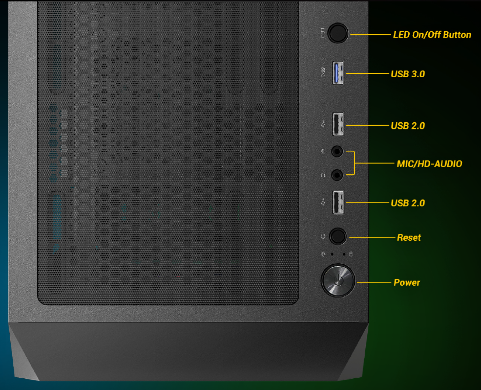 מארז ANTEC AX83 RGB EXTREME Mid T GAMING 6x120 RGB Fan