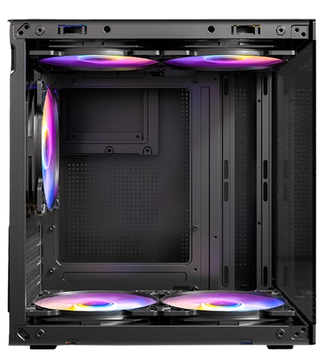 מארז Antec VCX10M ARGB Mini Tower Micro-Atx 5XARGB 120mm Fan