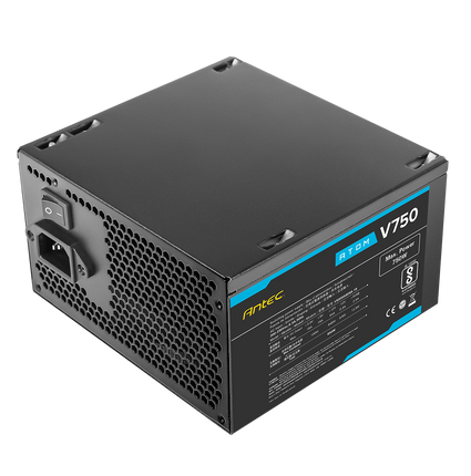 ספק כוח ANTEC ATOM V750 Active PFC 120MM silent fan non-modular