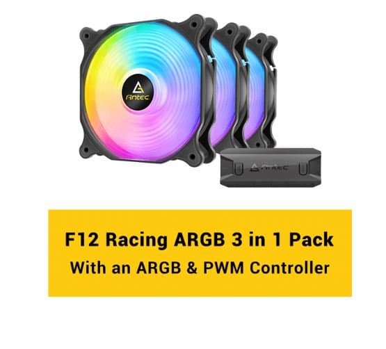 מאוורר למארז Antec F12 Racing ARGB 120mm PWM