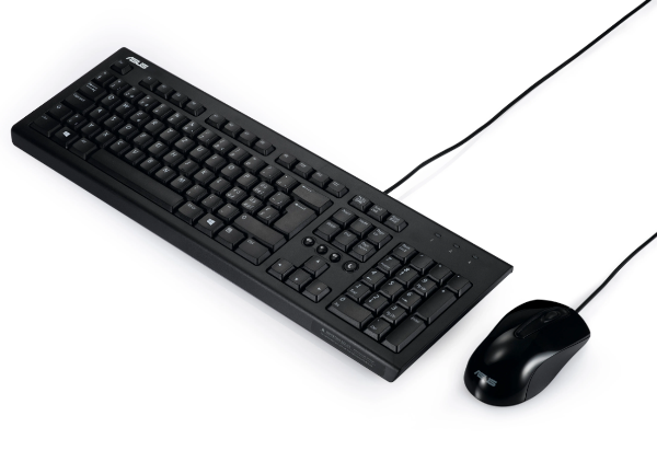 סט חוטי מקלדת ועכבר צבע שחור ASUS U2000A