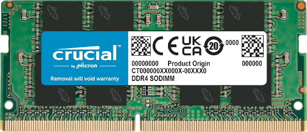 זכרון לנייד Crucial Classic DDR4 16GB 3200Mhz SODIM C22
