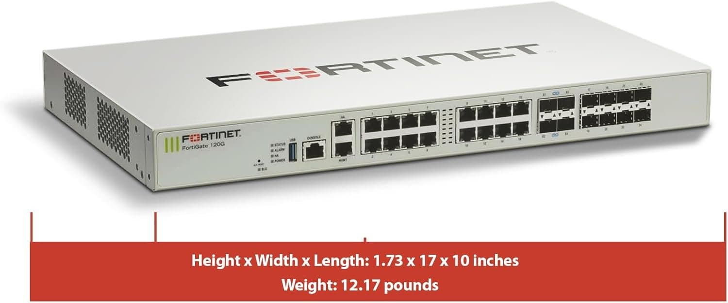 FortiGate-120G Hardware plus 3 Year FortiCare Premium UTP באנדל