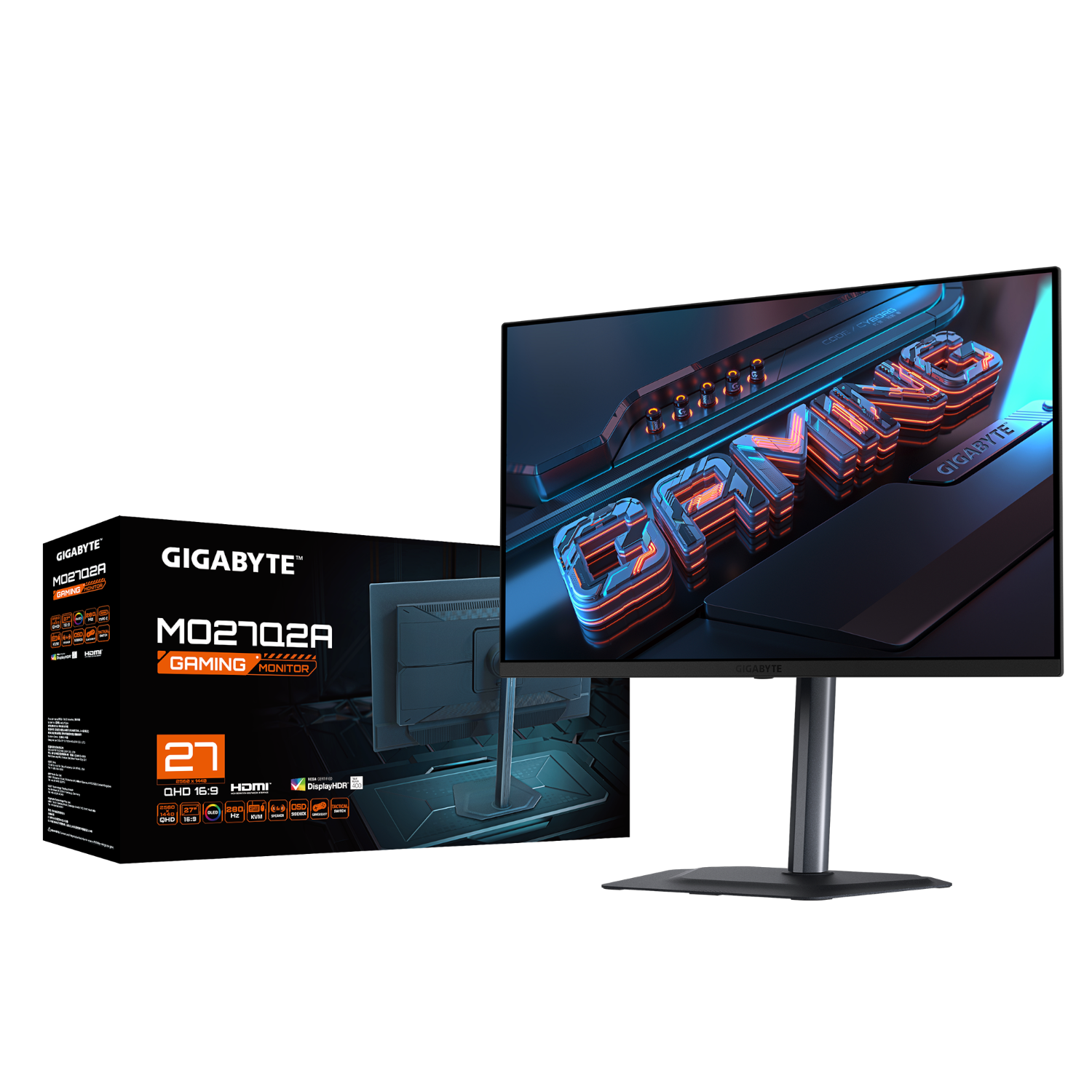 מסך MO27Q2A 2K QHD 27 OLED 0.03ms 280Hz GIGABYTE