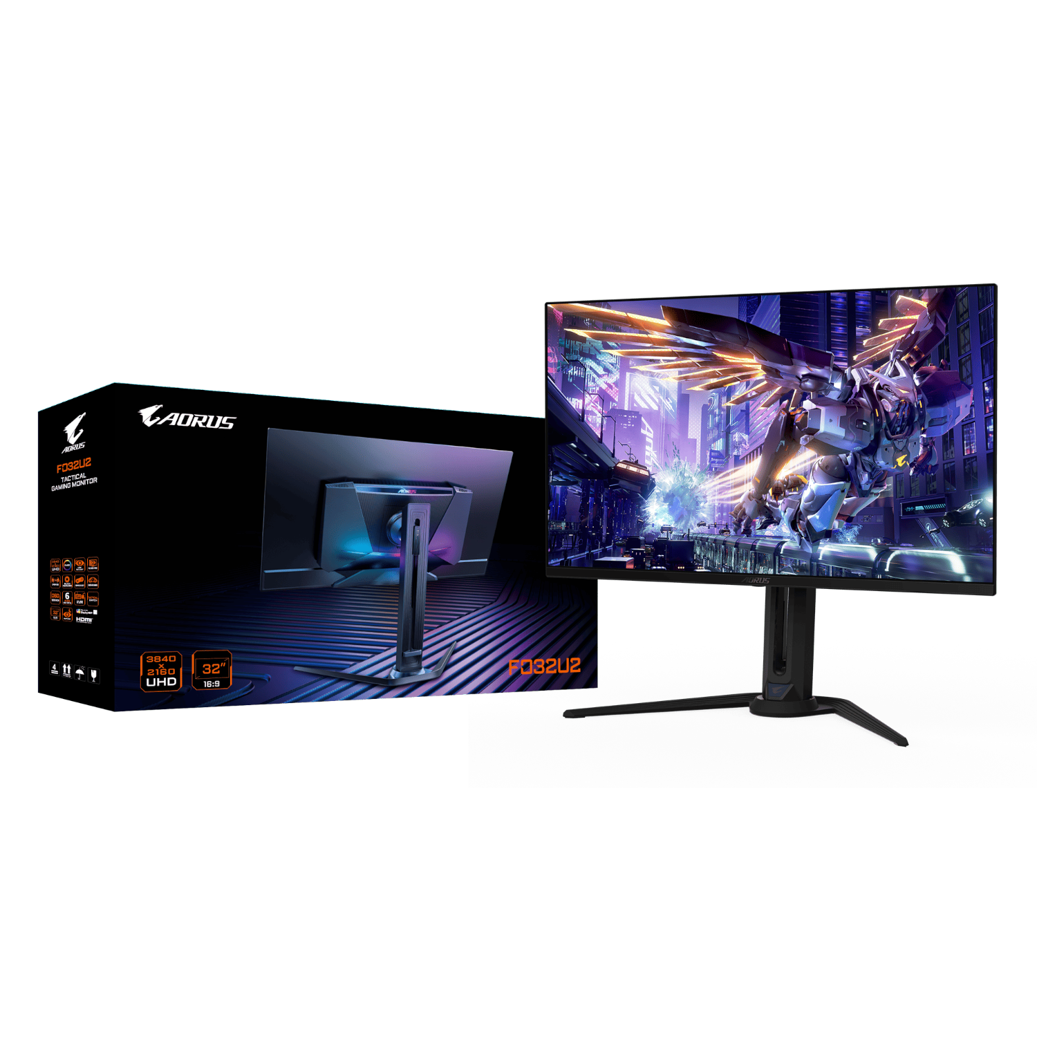 מסך GIGABYTE Aorus FO32U2 4K UHD 31.5 QD-OLED 0.03ms 240Hz