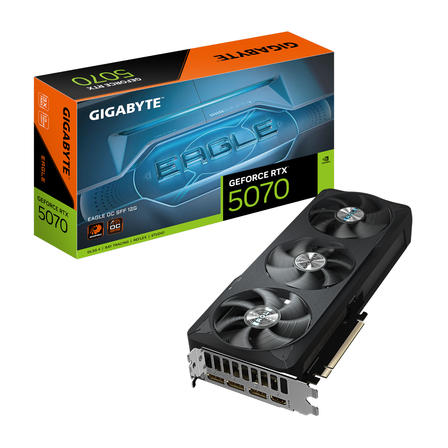 כ.מסך GIGABYTE GeForce RTX 5070 EAGLE OC SFF 12G