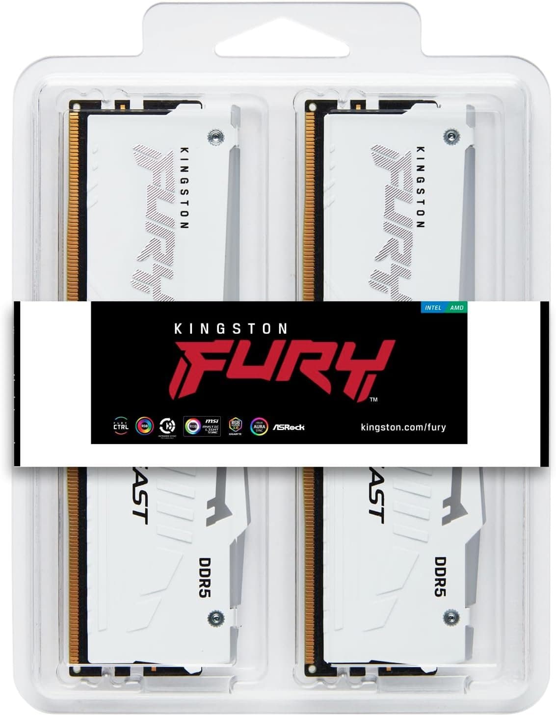ז. לנייח KINGSTON FURY Beast 32GB 2X16 DDR5 6400MHZ C32 EXPO/XMP