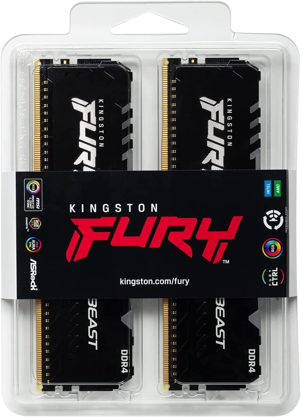 זכרון לנייח KINGSTON FURY BEAST 64GB 2X32GB 5600MHZ CL40 XMP/EXPO