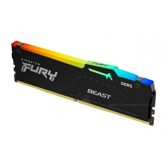 ז. לנייח Kingston FURY Beast RGB 64GB 2x32GB DDR5 5600MHz C40