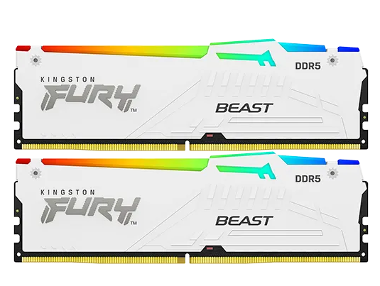 Kingston Fury Beast White RGB Expo 32GB 2X16 6000MHZ DDR5 CL30