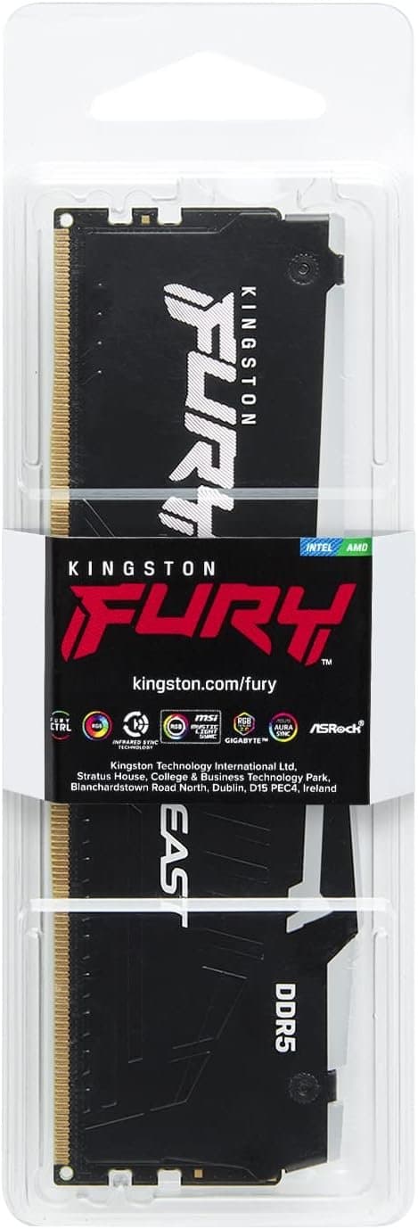 זכרון לנייח KINGSTON FURY BEAST DDR5 16GB 6000MHZ CL30 EXPO XMP