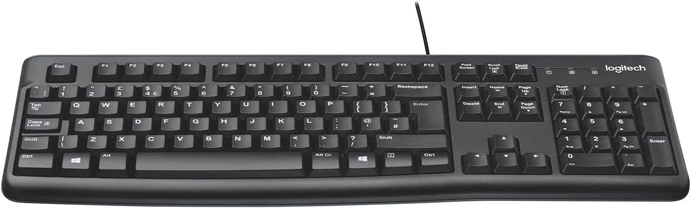 מקלדת לוגיטק חוטית עברית אנגלית LOGITECH K120