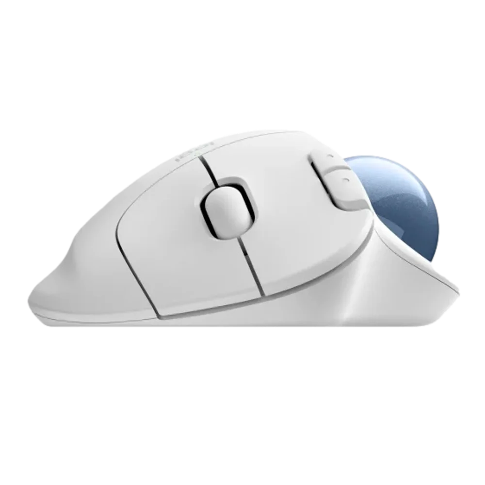 עכבר Logitech M575S TrackBall Off-White Blue Ball 2000DPI BT