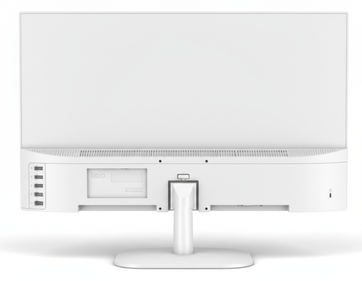 מסך לבן Solid F2712YW 27 FHD 5ms VA Speakers 120hz VGA HDMI