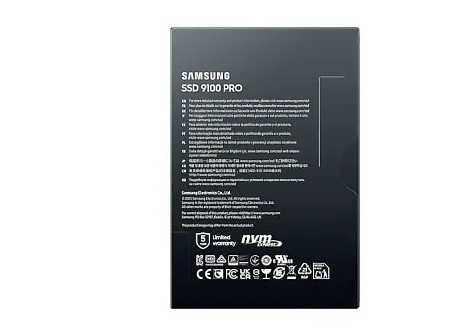 דיסק פנימי Samsung 9100 PRO 1TB Gen5 M.2 NVME 2.0 14700/13300 RW