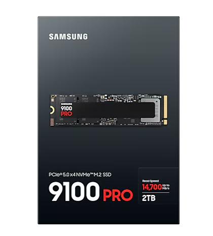 דיסק פנימי Samsung 9100 PRO 2TB Gen5 M.2 NVME 2.0 14800/13400 RW