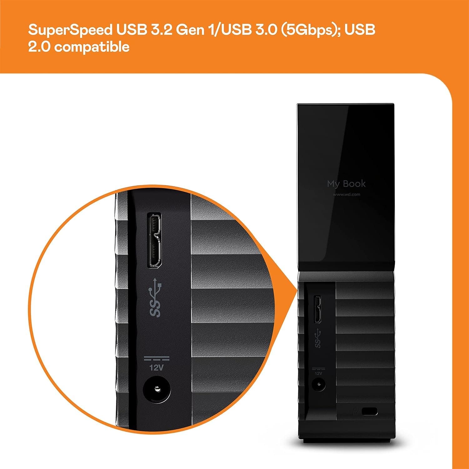 דיסק חיצוני WD MYBOOK 16TB 3.5 inch USB 3.2 Gen1 Backup Software